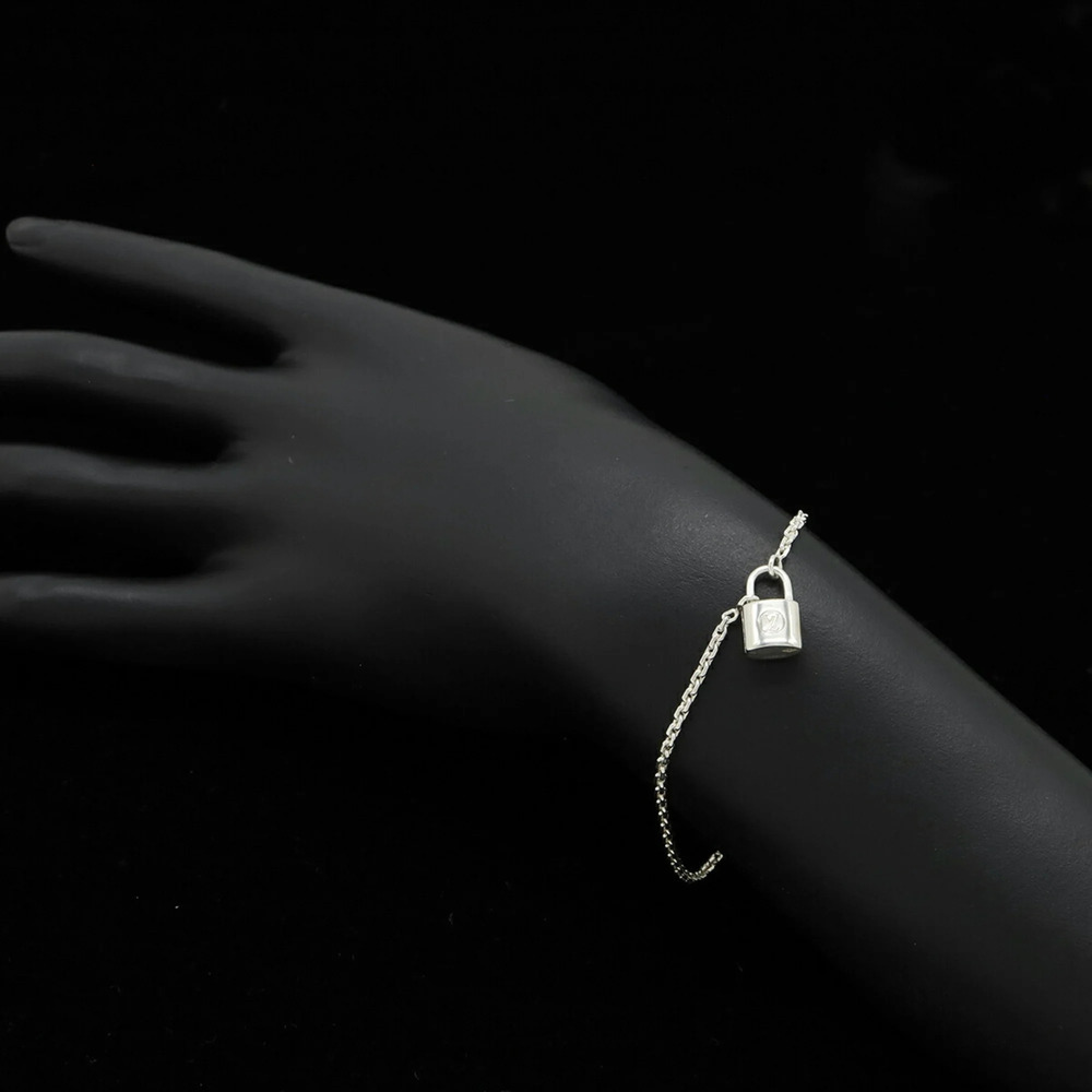 LOUIS VUITTON Silver Lockit Charm Bracelet - Picture 6 of 6